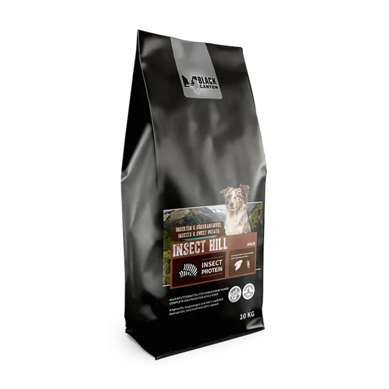 Black Canyon Insect Hill Hundefutter – Hypoallergenes Singleprotein-Trockenfutter mit Insekten & Süßkartoffel für sensible Hunde