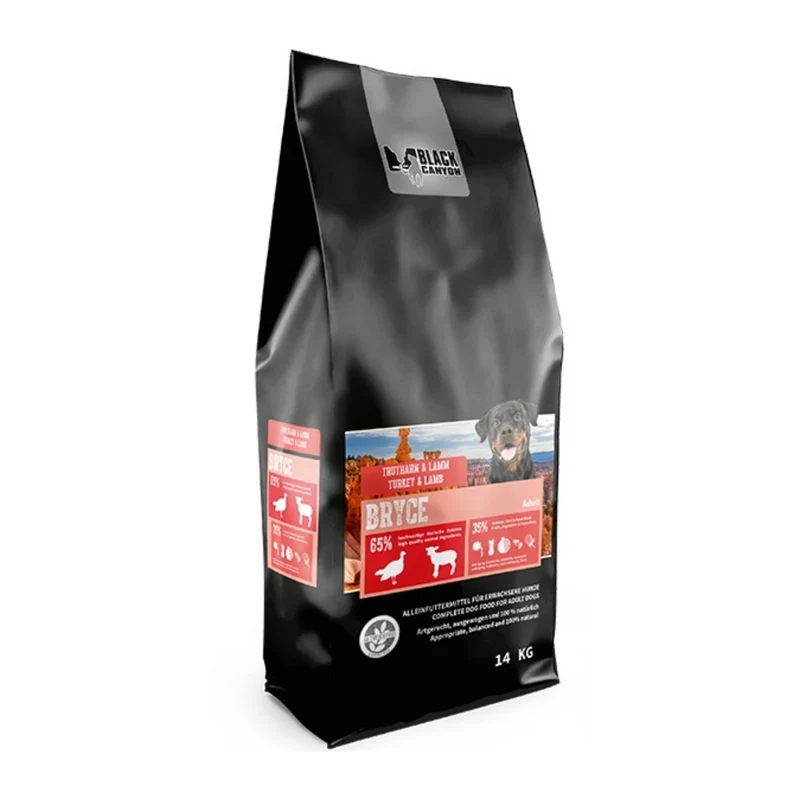 Black Canyon Bryce Truthahn & Lamm – Getreidefreies Premium-Trockenfutter für aktive Hunde