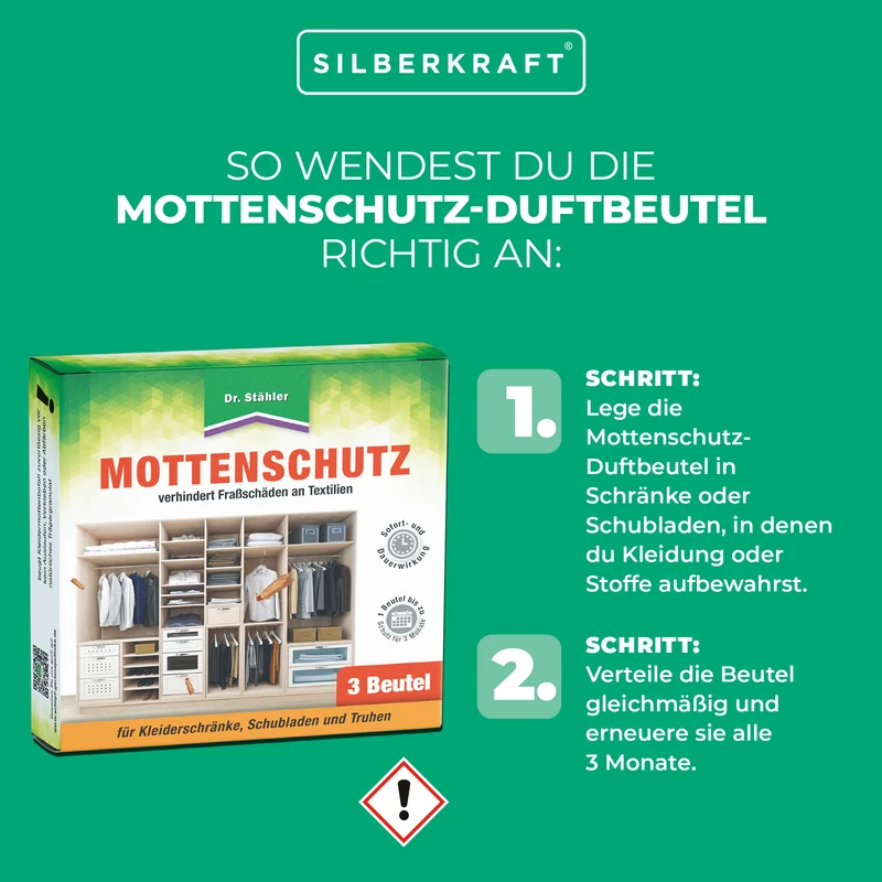 Effektiver Mottenschutz: Duftbeutel gegen Fraßschäden an Kleidung & Textilien