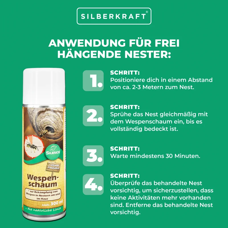 Silence Wespenschaum: Gebrauchsfertiger Schaum zur Bekämpfung von Wespennestern