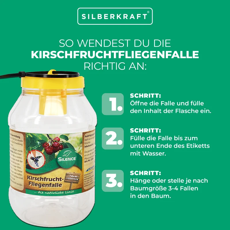 Silence Kirschfruchtfliegenfalle: Ideal zum Abfangen von Fruchtfliegen