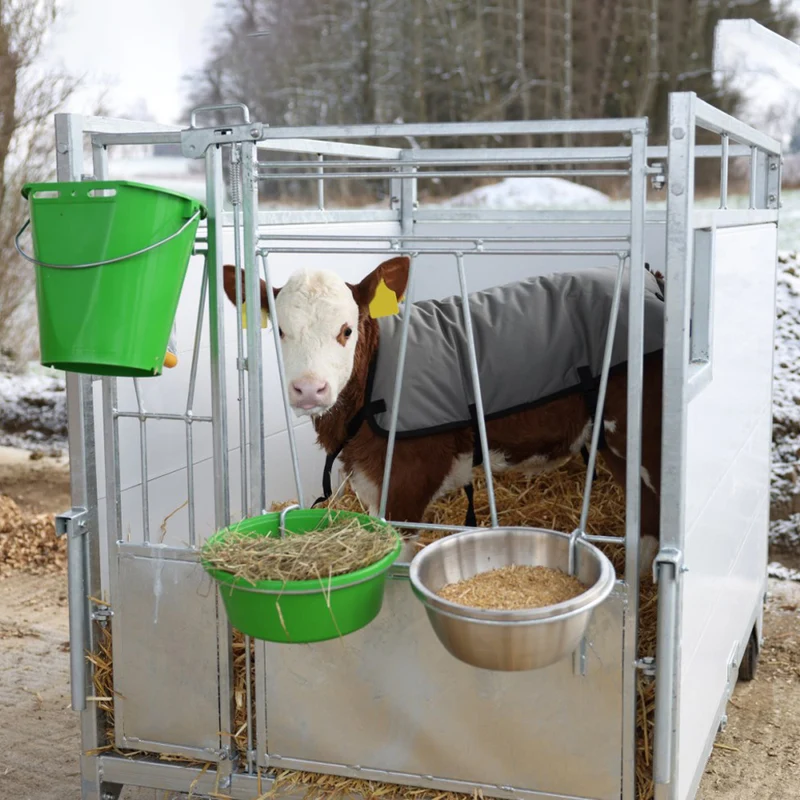 Box per vitelli grande premium con fondo orientabile resistente