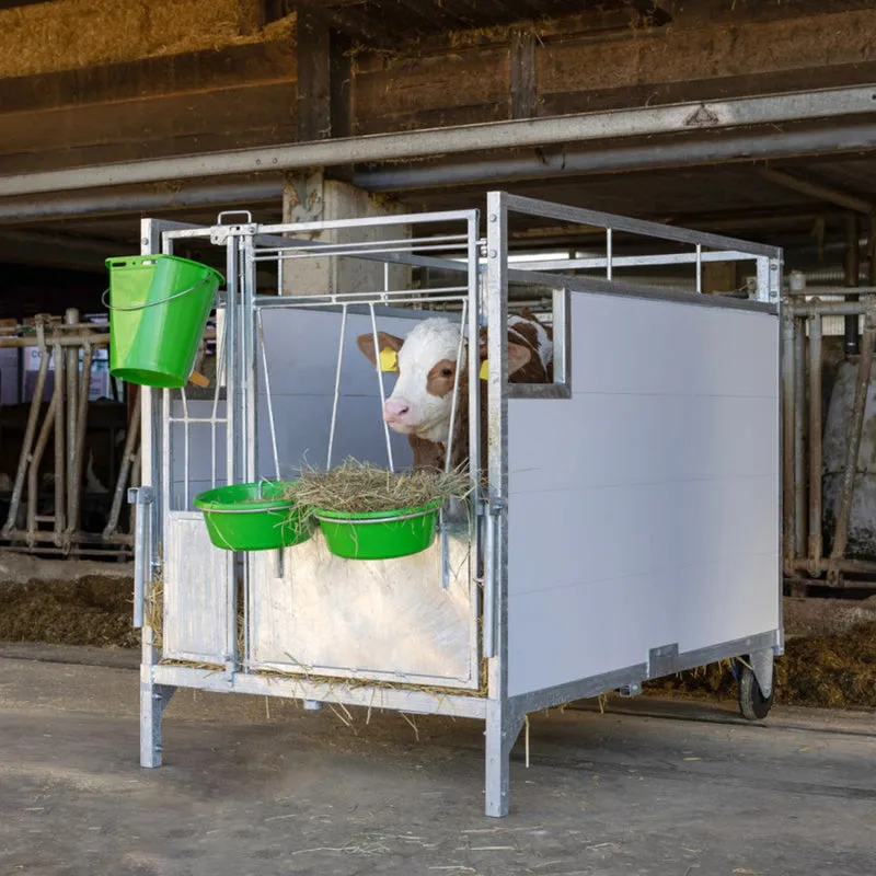 Box per vitelli grande premium con fondo orientabile resistente