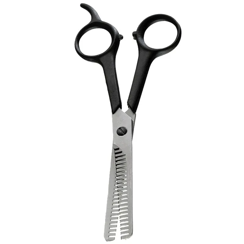 Forbice sfoltitrice dentellata su due lati per toelettatura cane 17cm