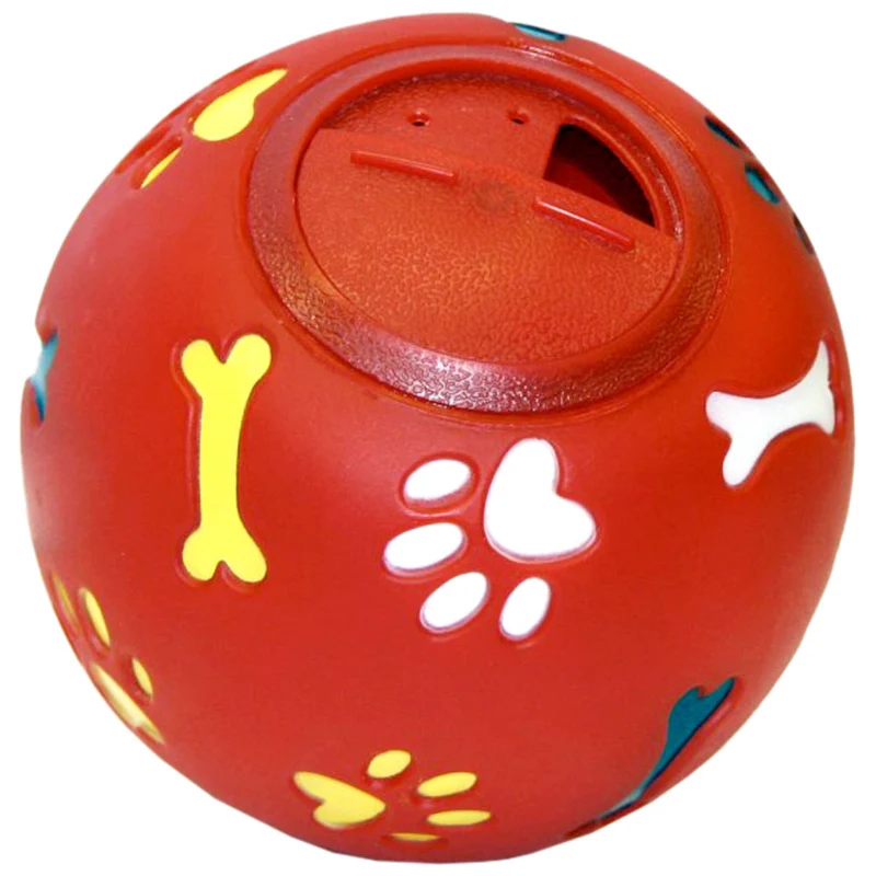Palla snack per cani diametro 11cm rosso