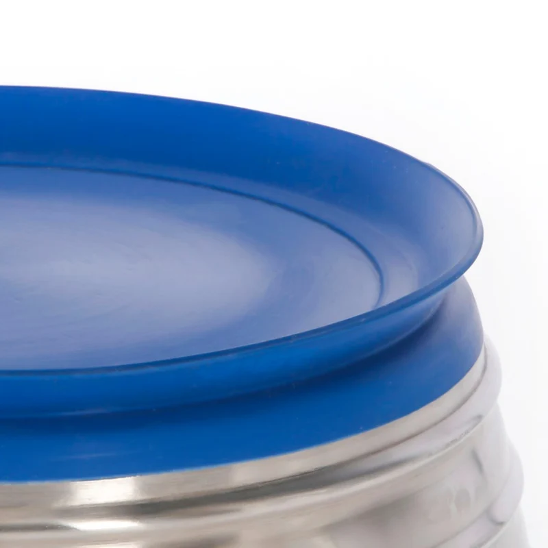 Ciotola in acciaio inox per cane con base antiscivolo a ventosa