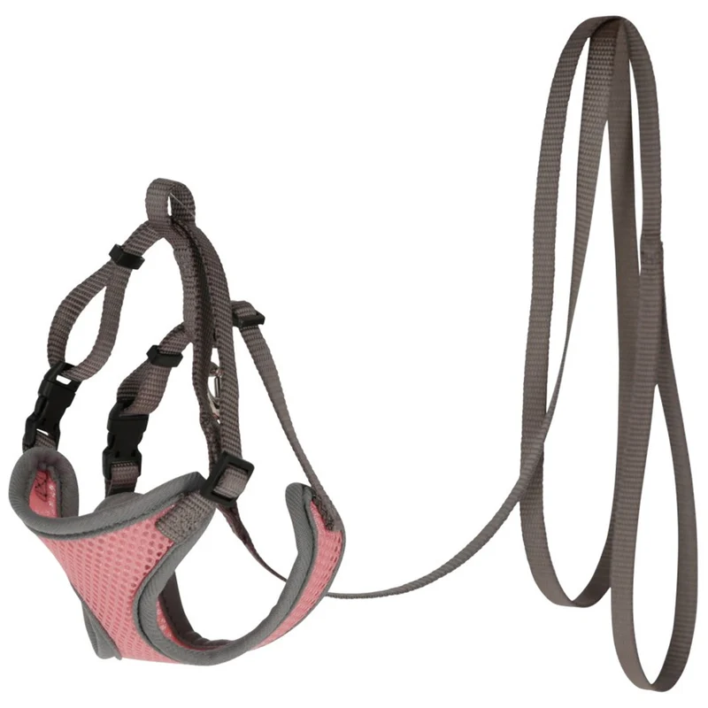 Pettorina regolabile per gatti con guinzaglio 120cm x 10mm