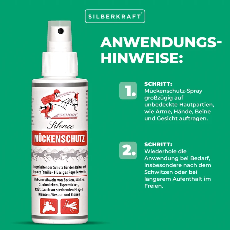 Effektives Mückenschutz-Spray für Reiter