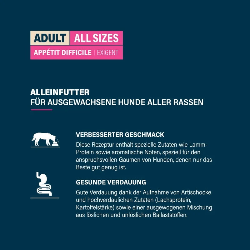 Flatazor Prestige Adult All Sizes Exigent – Premium Trockenfutter für wählerische & anspruchsvolle Hunde mit sensibler Verdauung