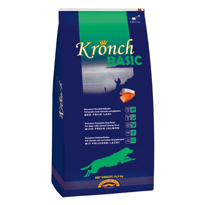 Henne Pet Food Kronch Basic - Premium Trockenfutter für Hunde mit normalem Energiebedarf