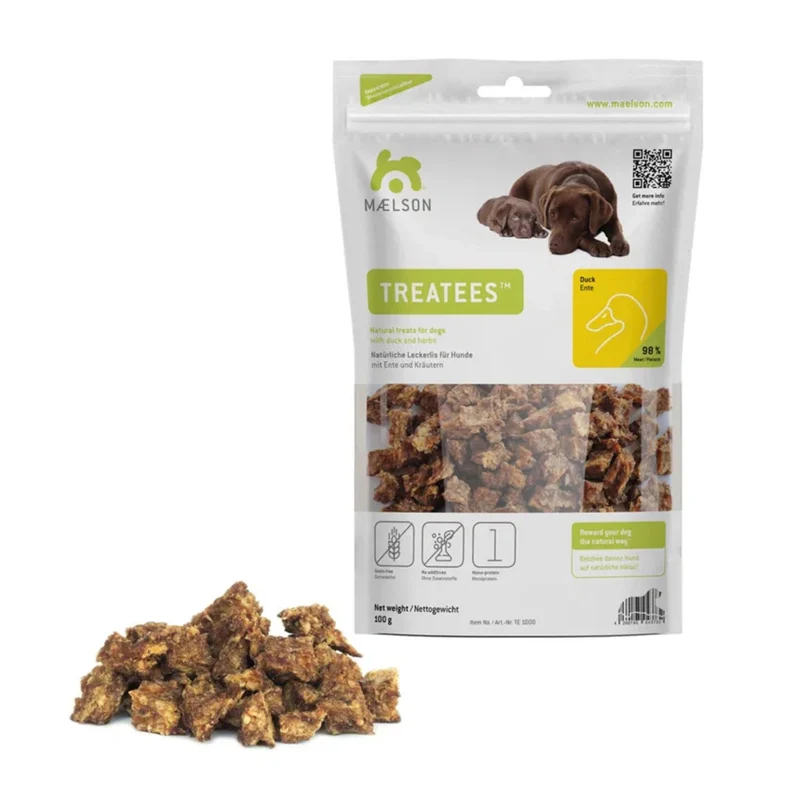 Maelson Treatees Ente – Premium Hundesnack getreidefrei, natürlich & bekömmlich für sensible Hunde