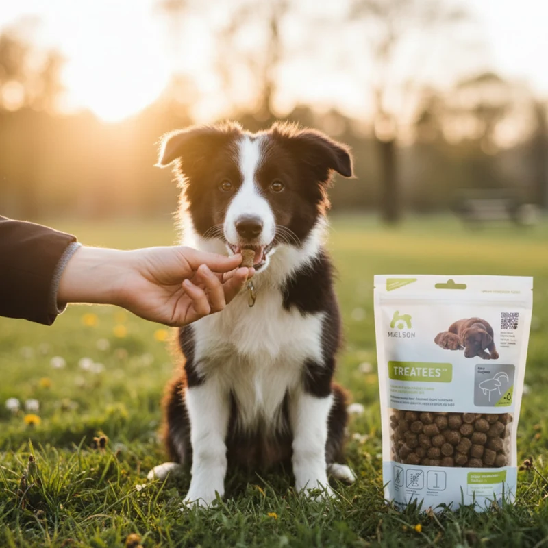 Maelson Treatees Soft Hundesnacks mit Ziege – Getreidefreie Premium-Belohnung für sensible Hunde