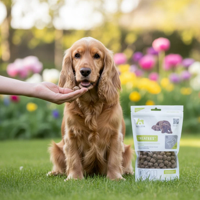 Maelson Treatees Soft Hundesnacks mit Ziege – Getreidefreie Premium-Belohnung für sensible Hunde
