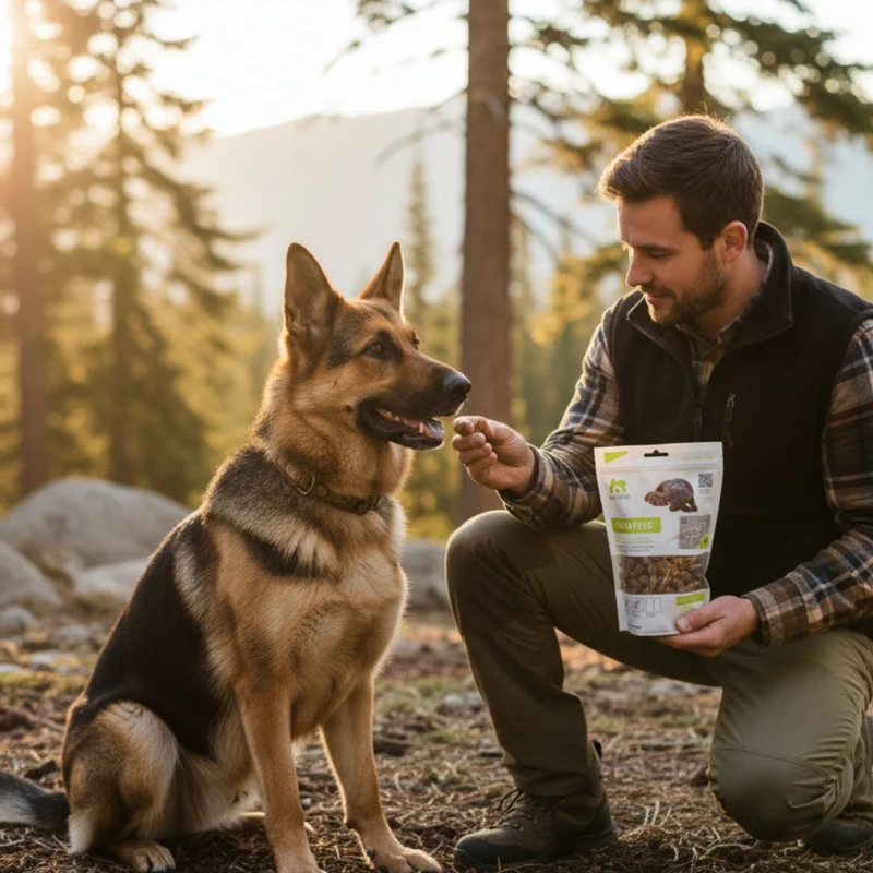 Maelson Treatees Soft Hundesnacks mit Ziege – Getreidefreie Premium-Belohnung für sensible Hunde