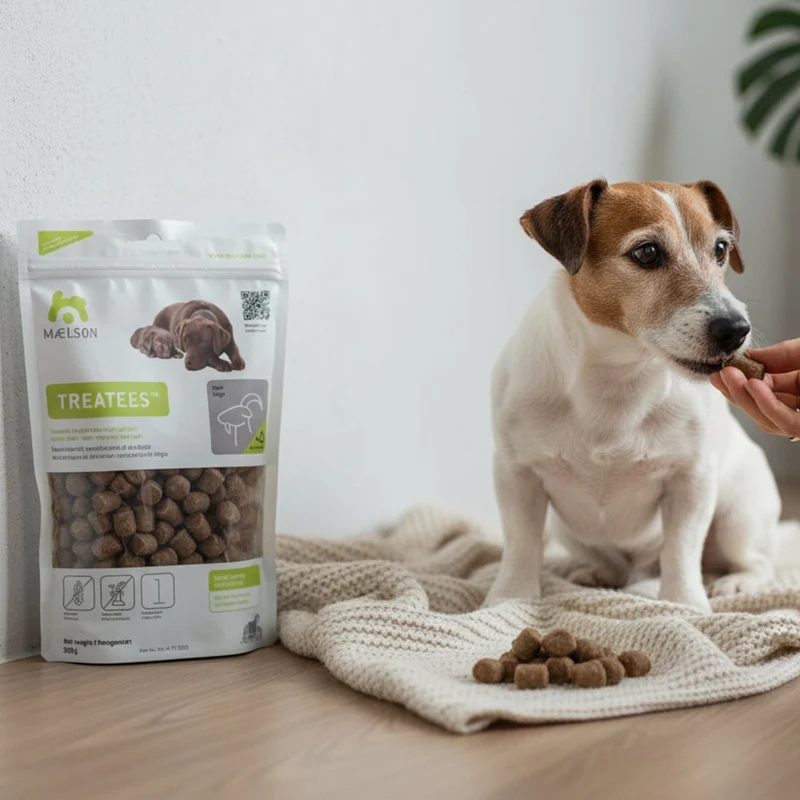 Maelson Treatees Soft Hundesnacks mit Ziege – Getreidefreie Premium-Belohnung für sensible Hunde