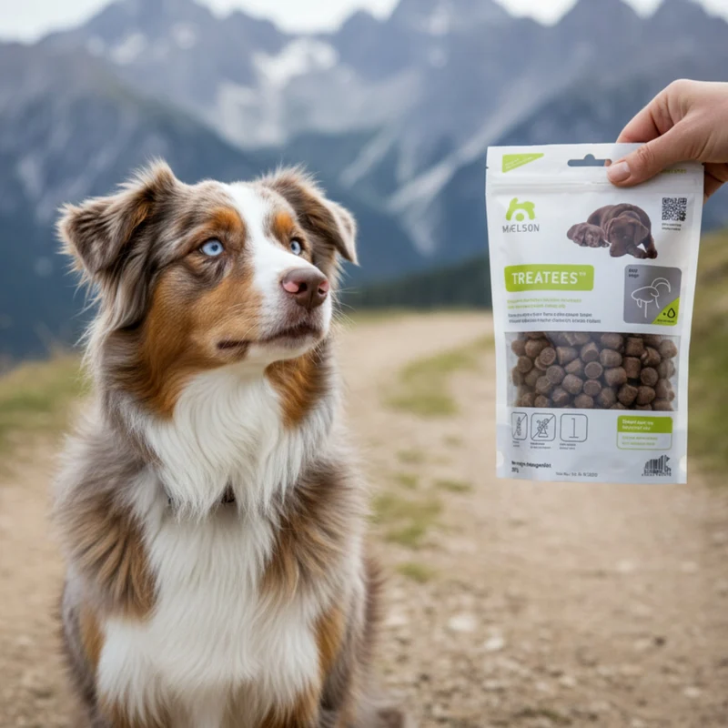 Maelson Treatees Soft Hundesnacks mit Ziege – Getreidefreie Premium-Belohnung für sensible Hunde