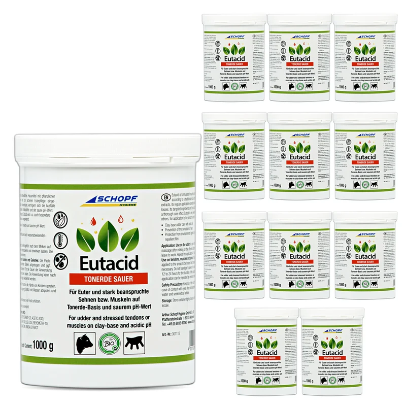 Eutacid Tonerdebalsam: Vielseitige Kuh-Pflege für Euter und Gelenke