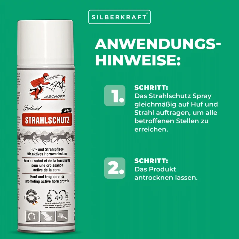 Strahlschutz Spray für robuste Pferdehufen