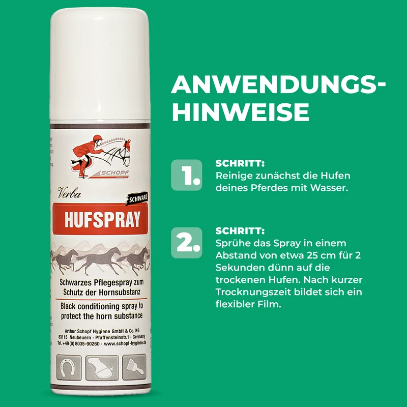 Schwarzes Hufspray: Pflege und Schutz für starke Pferdehufen
