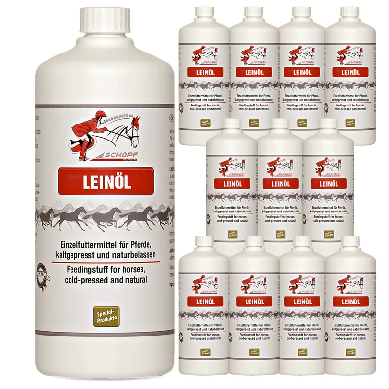 Natürliches Leinöl für Pferde: Hochwertige Omega-3-Ergänzung für glänzendes Fell und optimale Verdauung