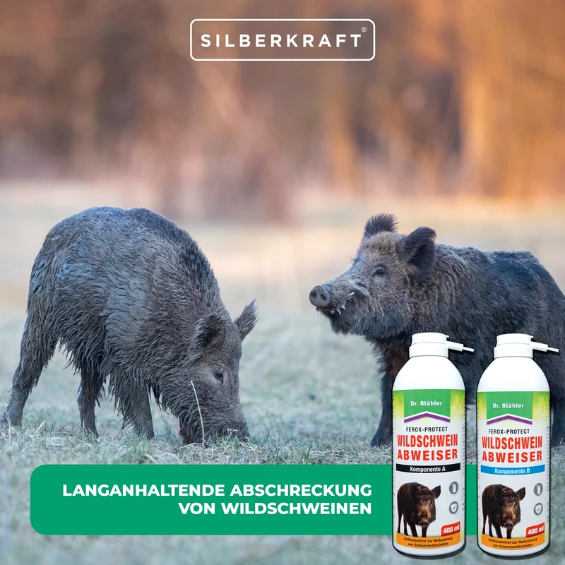 Ferox-Protect Wildschweinabweiser Spray - Komponente B für Schutz vor Wildschweine auf dem Grundstück