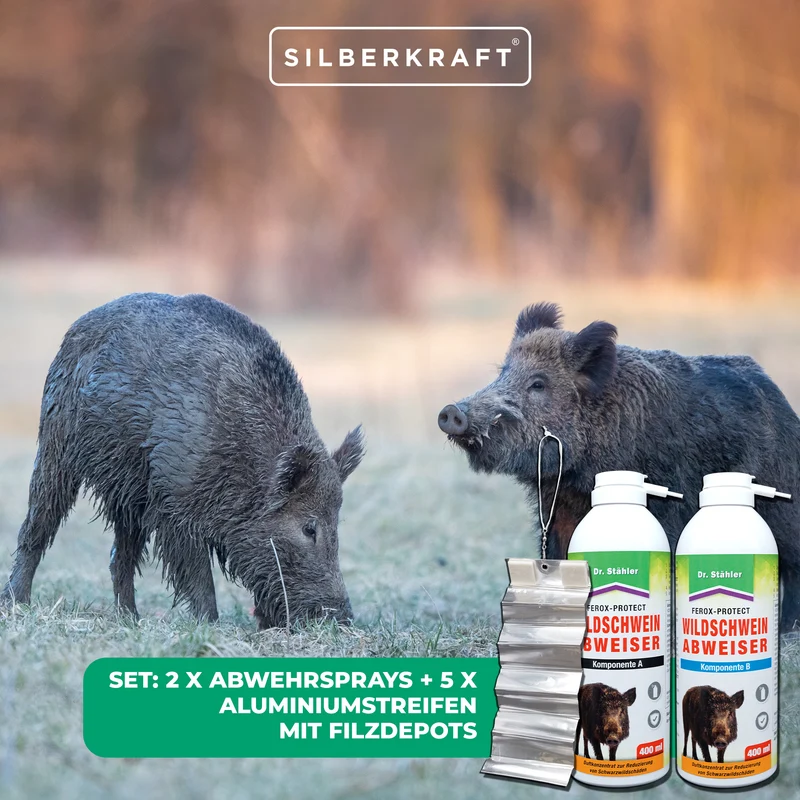 Ferox-Protect Wildschweinabweiser Spray-Set: Zuverlässige Vertreibung von Wildschweinen