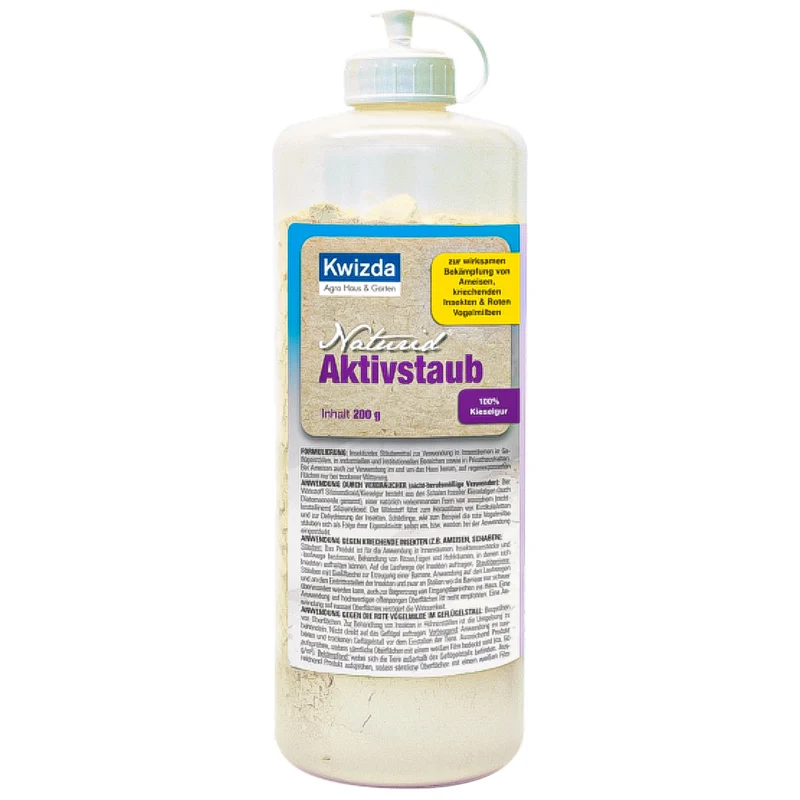 NATURID Polvere Attiva 200g – Polvere Naturale per Insetti Striscianti