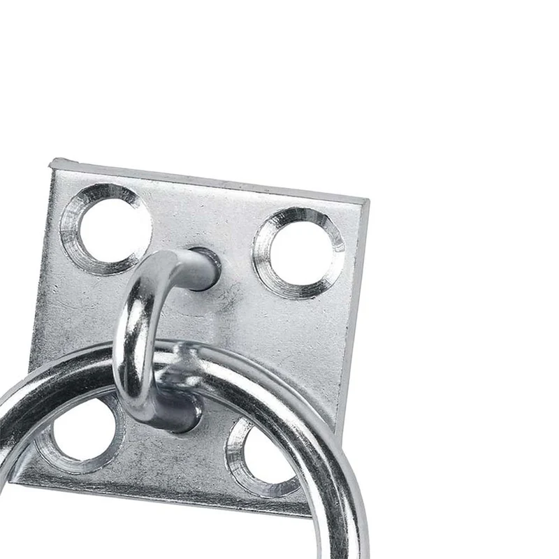 Anello con piastra per boxmontaggio a parete zincato
