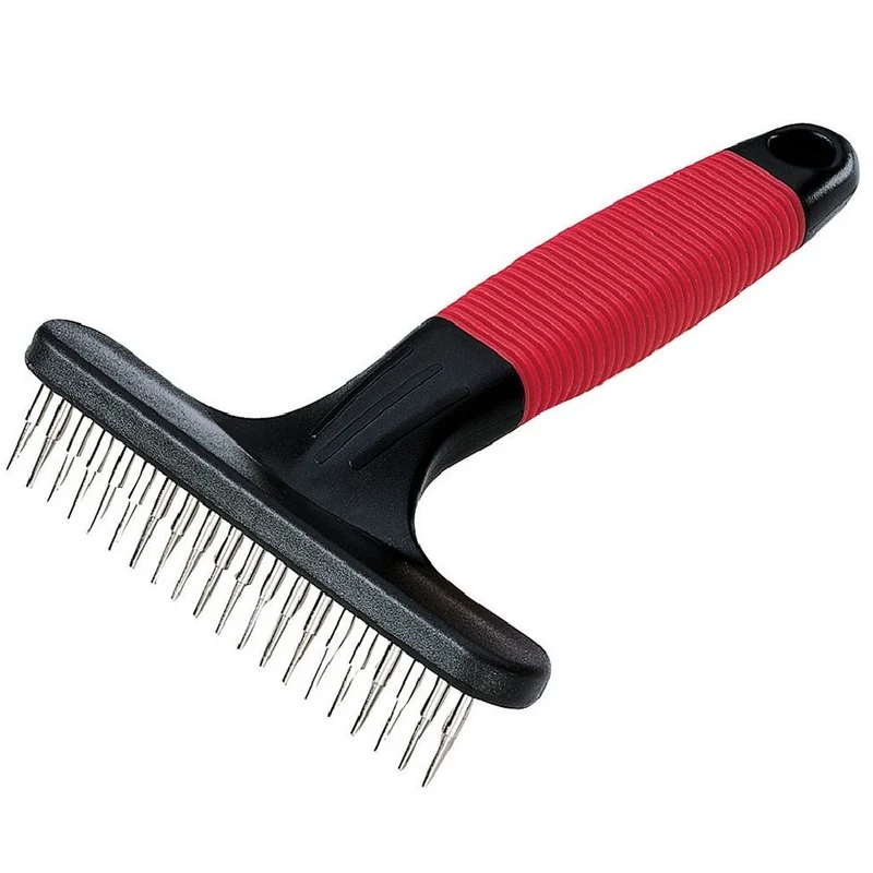 Pettine GRO 5872 con Denti Rotanti per Rimuovere Nodi e Pelo Morto