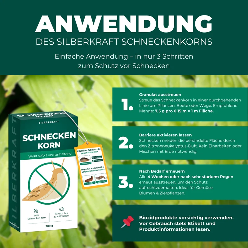 Schneckengranulat - Schneckenkorn gegen Schnecken