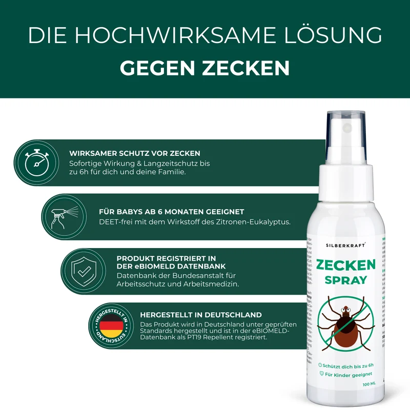 Zeckenspray Zeckenschutz - Anti Zecken Spray