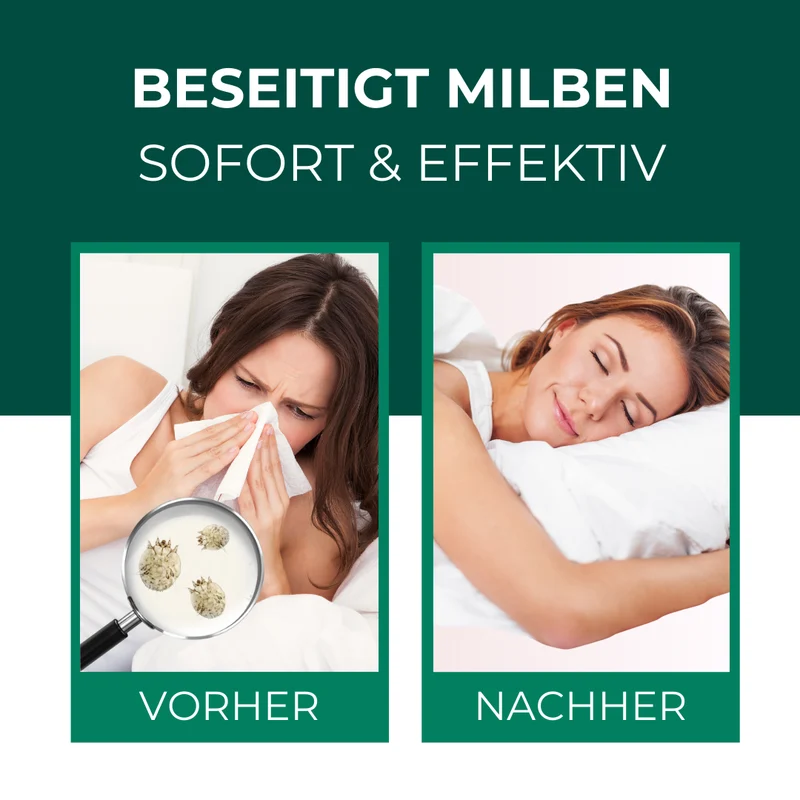 Milbenspray für Matratzen & Textil - Milben im Bett vertreiben