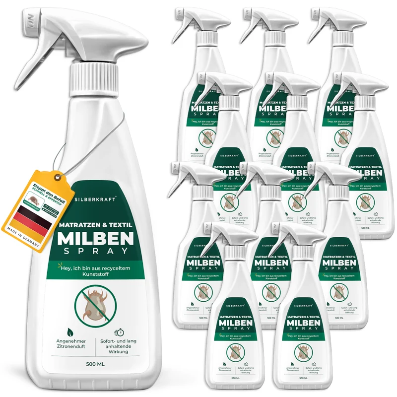 Milbenspray für Matratzen & Textil - Milben im Bett vertreiben