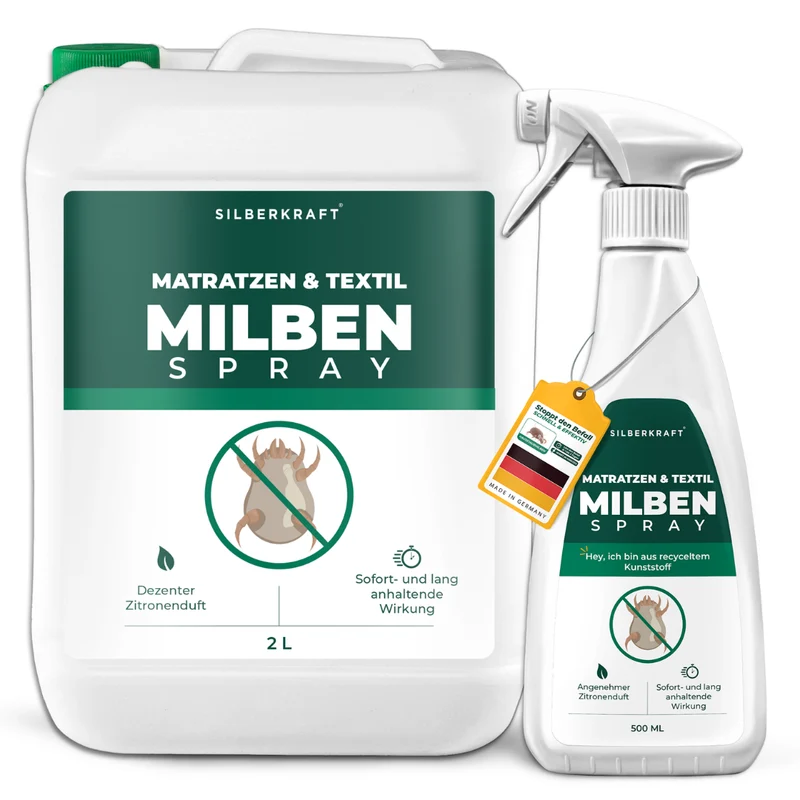 Milbenspray für Matratzen & Textil - Milben im Bett vertreiben
