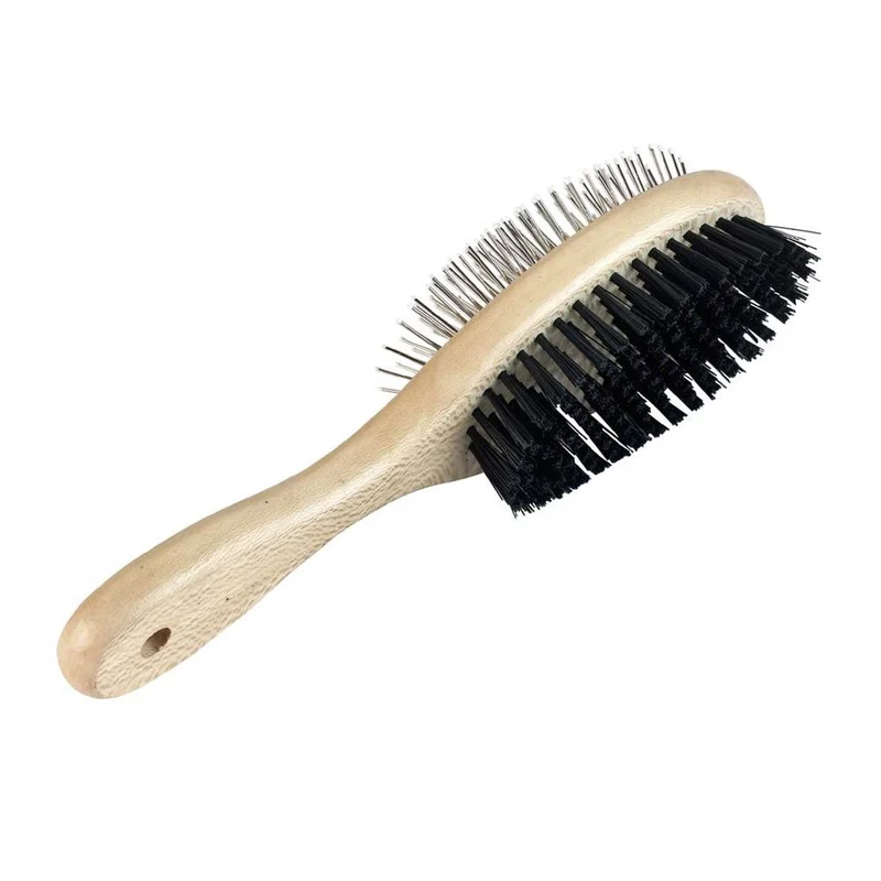 Spazzola doppia ovale Basic Care con setole metalliche