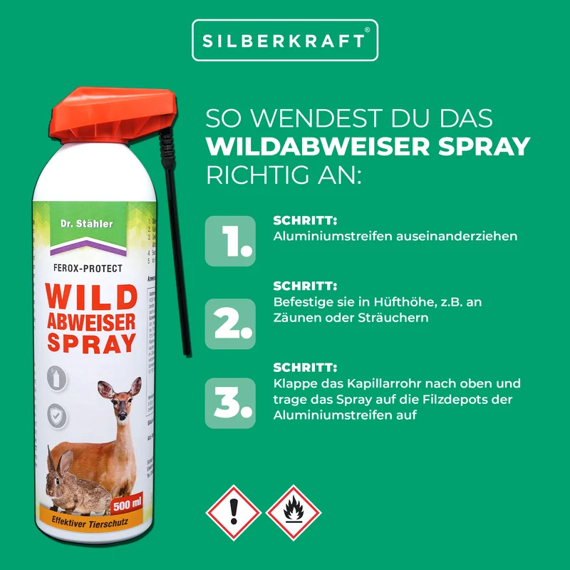 Wildabweiser Spray - Schutz vor Wildtieren auf dem Grundstück