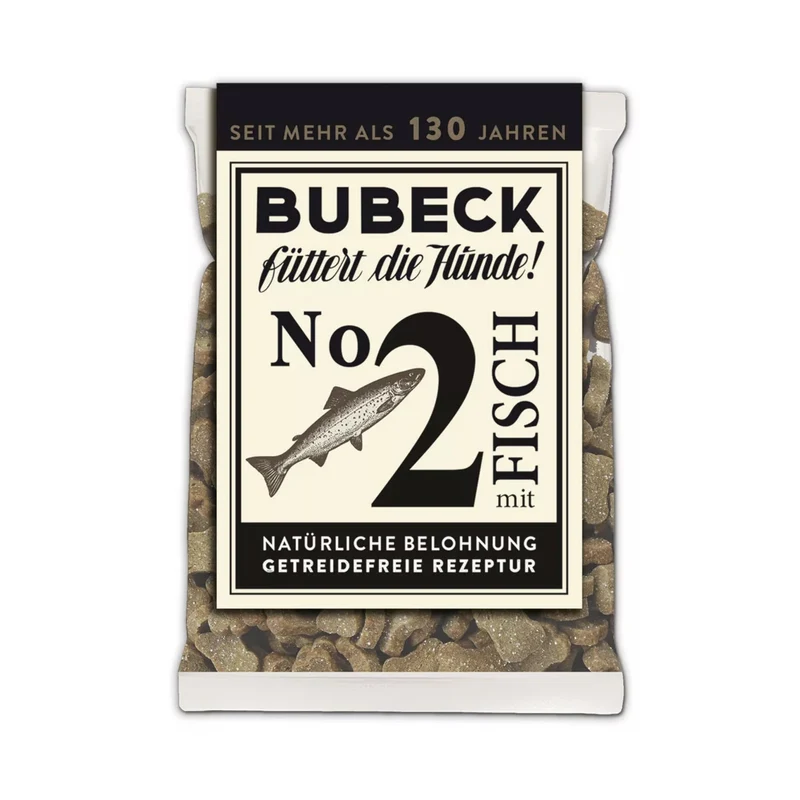 Bubeck No. 2 mit Fisch – Getreidefreier Premium-Hundesnack für sensible Hunde, natürliche Zutaten, schonend gebacken