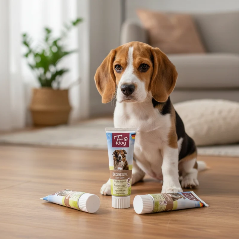 TubiDog Baconcreme – Cremige Belohnungspaste mit unwiderstehlichem Bacon-Geschmack für Training, Medikamentengabe & Bindung
