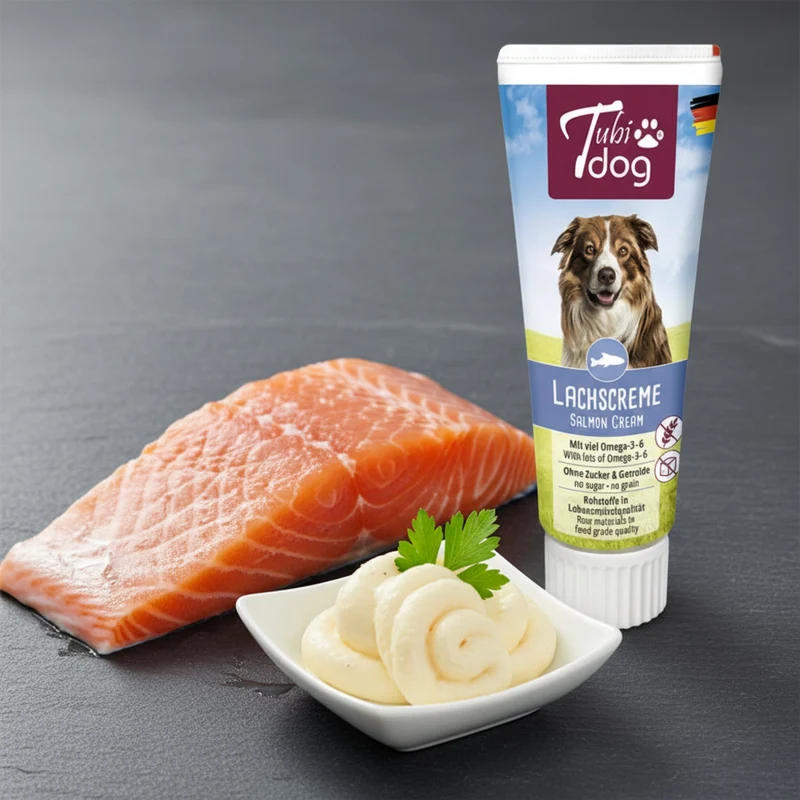 TubiDog Lachscreme – Premium Hundesnack aus 100% Lachs für Training & Belohnung