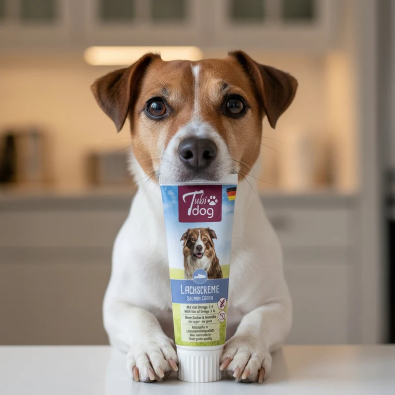 TubiDog Lachscreme – Premium Hundesnack aus 100% Lachs für Training & Belohnung