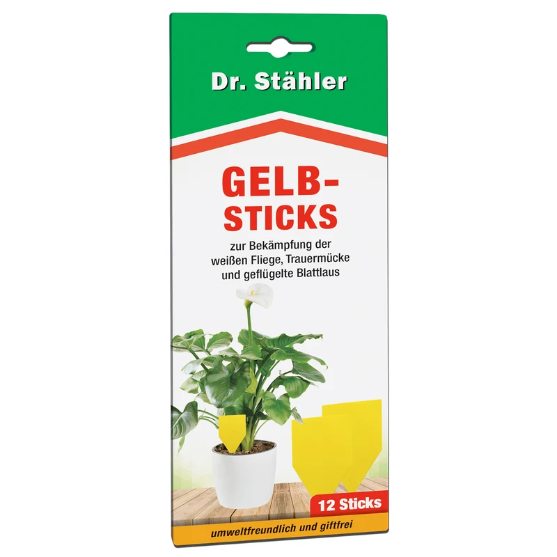Effektive Gelbsticks zur Bekämpfung fliegender Insekten wie die weiße Fliege, Trauermücke & Blattlaus