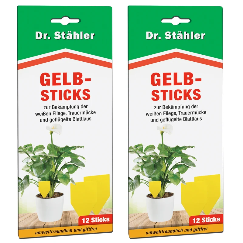 Effektive Gelbsticks zur Bekämpfung fliegender Insekten wie die weiße Fliege, Trauermücke & Blattlaus