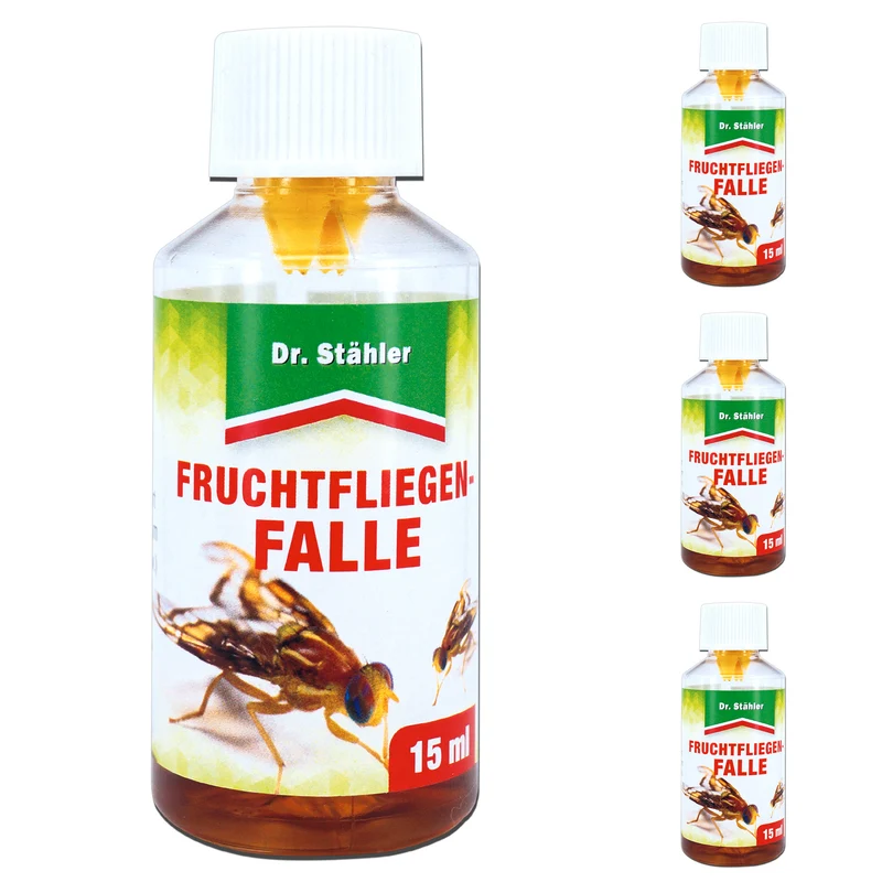 Effektive Fruchtfliegenfalle gegen Frucht-, Obst- und Essigfliegen