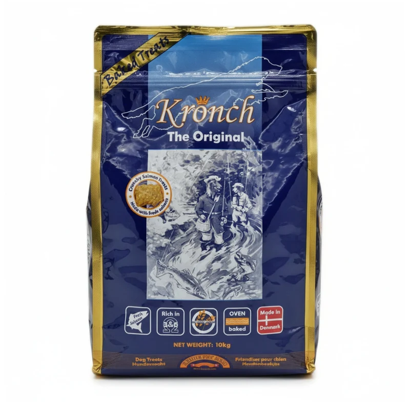 Henne Pet Food Lakse Kronch Original – Premium Lachsleckerlis für Hunde, 100% Natürlich & Getreidefrei, Ideal für Allergiker & Training