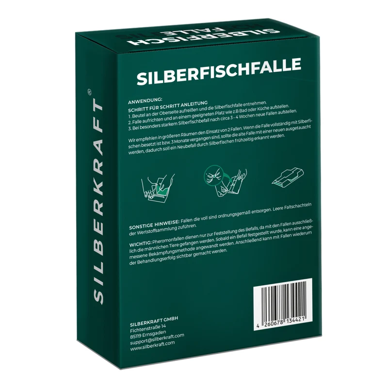 Silberfischfallen Silberfische & Papierfische bekämpfen 10 Stück