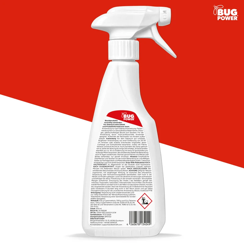 BugPower Ameisen Spray - effektiv gegen Ameisen