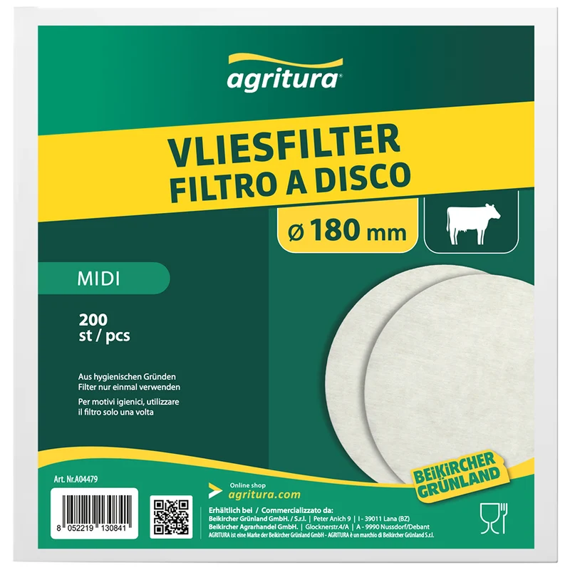 Agritura Filtri del latte 200st