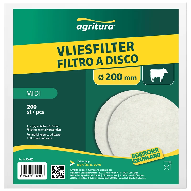 Agritura Filtri del latte 200st
