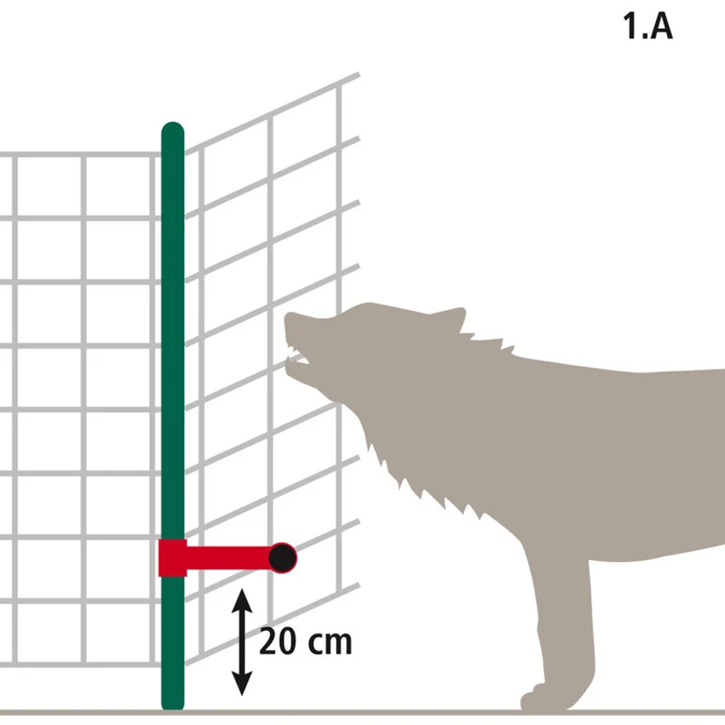 Set di estensione WolfStop per reti da pascolo – 10 pezzi