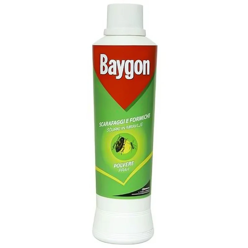 Baygon Insetticida in Polvere per Formiche e Scarafaggi 250g – Uso Interno ed Esterno